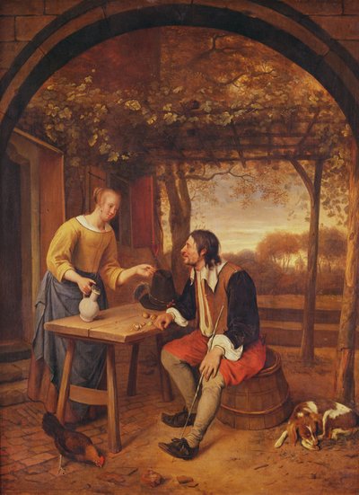 Die Rast des Reisenden von Jan Havickszoon Steen