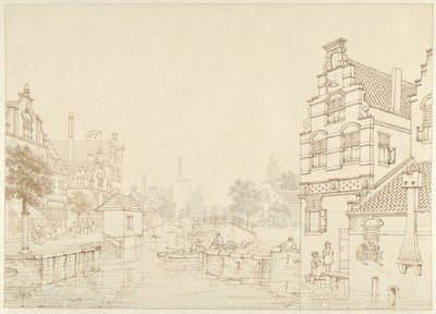 Ein Kanal in einer Stadt von Jan Hendrik Verheijen