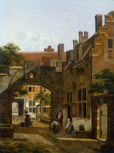 Hof in Utrecht von Jan Hendrik Verheyen