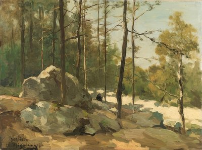Waldlichtung nahe Barbizon von Jan Hendrik Weissenbruch