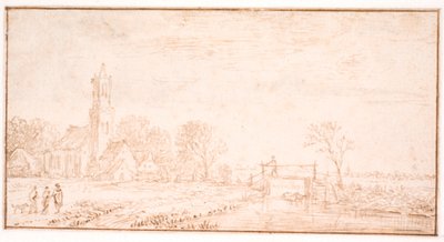 Die Dorfkirche in Lisse von Jan Josefsz van Goyen