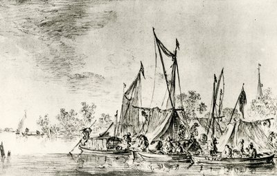 Niederländische Kanallandschaft von Jan Josephsz van Goyen