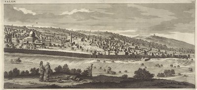 Ansicht von Jerusalem (rechte Platte) von Jan Luyken