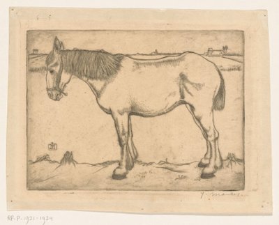 Pferd von Jan Mankes (signed by artist)