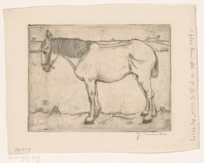 Pferd von Jan Mankes (signed by artist)
