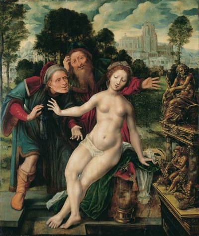 Susanna und die Ältesten von Jan Massys or Metsys