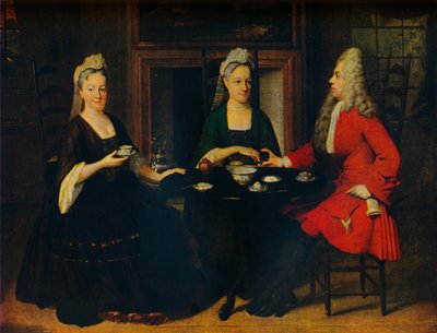 Konversationsstück, ca. 1735 von Jan Maurits Quinkhard