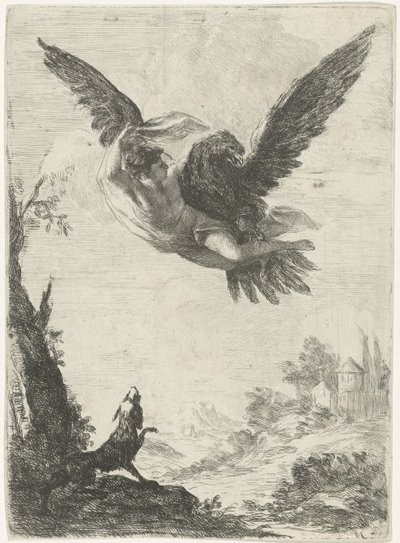 Jupiter entführt Ganymed von Jan Miel