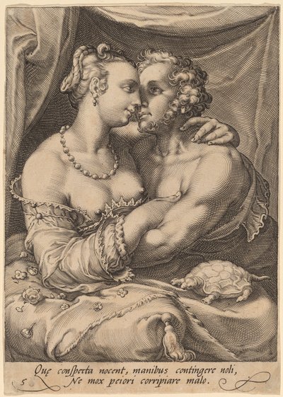 Berührung von Jan Pietersz Saenredam after Hendrik Goltzius