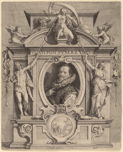 Hans von Aachen von Jan Pietersz Saenredam after Pieter Isaacz