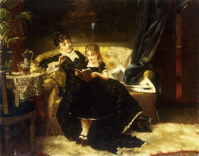 Die Lektion, 1883 von Jan Portielje