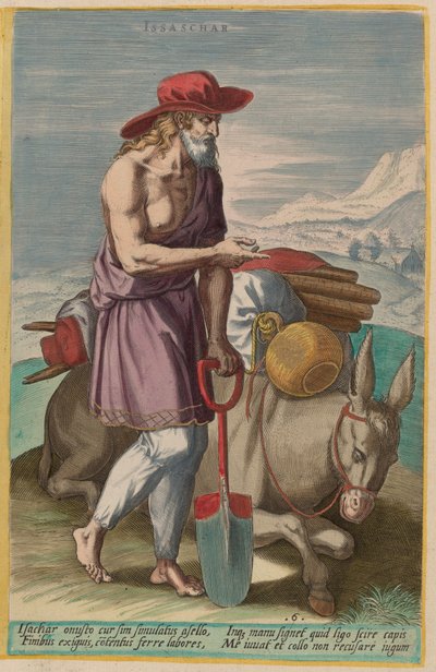 Issachar von Jan Sadeler I after Crispen van den Broecke
