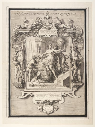 Allegorie der menschlichen Natur von Jan Saenredam