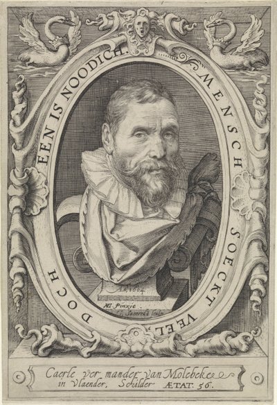 Porträt von Karel van Mander von Jan Saenredam