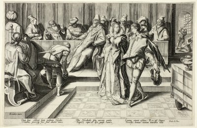 Salome tanzt vor Herodes von Jan Saenredam