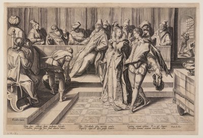 Salome tanzt vor Herodes von Jan Saenredam