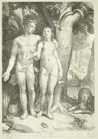 Der Sündenfall von Jan Saenredam