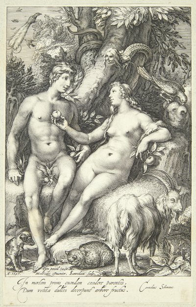 Der Sündenfall von Jan Saenredam