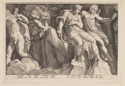Die Bestrafung der Niobe (Tafel 3) von Jan Saenredam