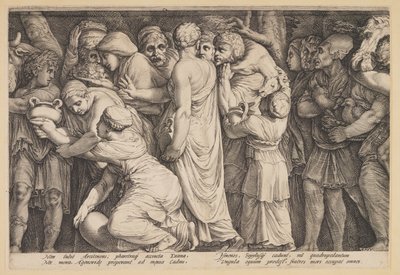 Die Bestrafung der Niobe (Tafel 7) von Jan Saenredam