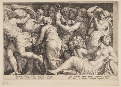 Die Bestrafung der Niobe (Platte 8) von Jan Saenredam