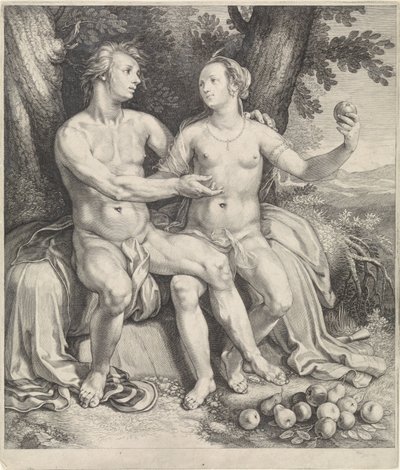 Vertumnus und Pomona von Jan Saenredam