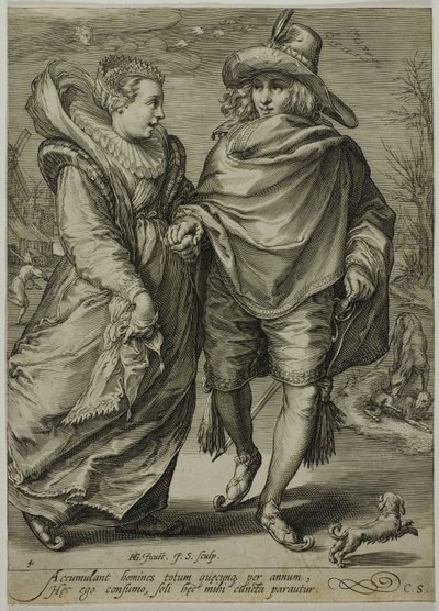 Winter, aus Die Vier Jahreszeiten von Jan Saenredam