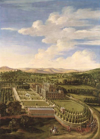 Wollaton Hall und Park, Nottingham, 1697 von Jan Siberechts