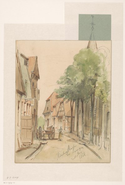 Ansicht der Kirchenstraße in Lingen von Jan Striening