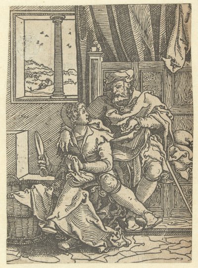 Sitzendes Paar in einem Interieur von Jan Swart Van Groningen
