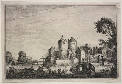 Das Schloss mit zwei Türmen von Jan Van de Velde