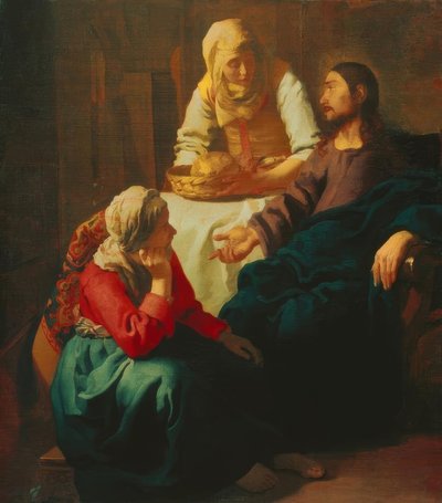 Christus bei Maria und Martha von Jan Vermeer van Delft