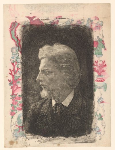 Porträt von Jacques Perk von Jan Veth