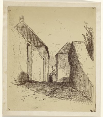 Ansicht der Südwand in Leerdam von Jan Weissenbruch