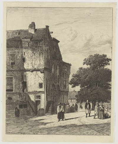 Straßenansicht in Amsterdam von Jan Weissenbruch