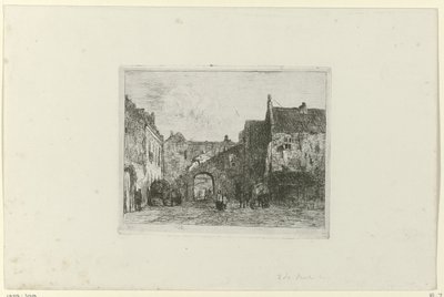 Ansicht des Binnenhofs von Jan Weissenbruch