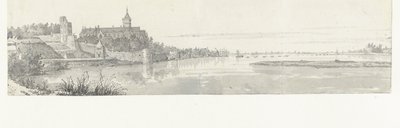Ansicht von Nijmegen und der Waal von Jan de Beijer