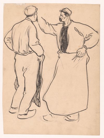 Zwei Studien eines Mannes von Jan de Waardt