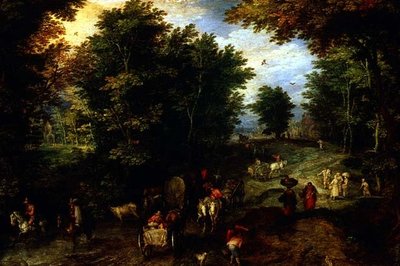 Landschaft mit einer Furt von Jan the Elder Brueghel