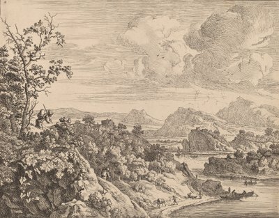 Blick auf den Rhein von Jan van Aken