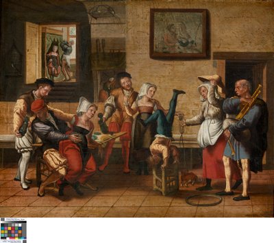 Kneipenszene von Jan van Amstel