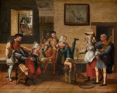 Kneipenszene von Jan van Amstel