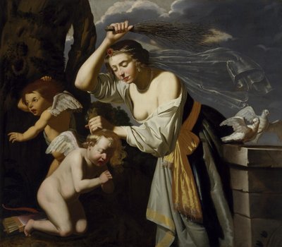 Venus züchtigt Amor von Jan van Bijlert