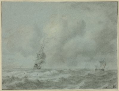 Boote auf dem Ozean von Jan van Goyen