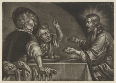 Mahlzeit in Emmaus von Jan van Somer