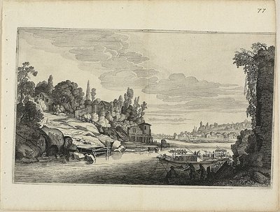 Flusslandschaft von Jan van de Velde II