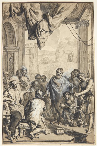 Antike Szene(?) von Jan van den Hoecke