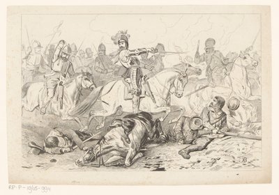 Schlacht bei Nieuwpoort von Jan van der Veen (prentmaker)