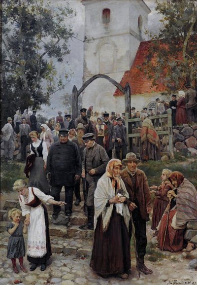 Nach der Kirche von Janis Rozentals