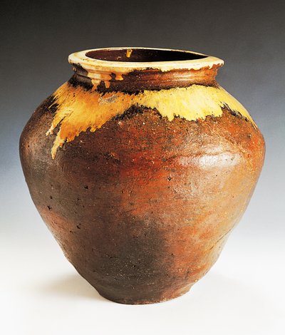 Vase, hergestellt von der Echizen-Fabrik von Japanese School